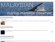 Tablet Screenshot of marinemammalobserver.blogspot.com