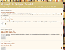 Tablet Screenshot of mymundodebiologiaysalud.blogspot.com
