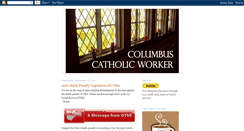 Desktop Screenshot of columbuscatholicworker.blogspot.com