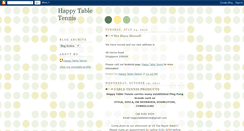 Desktop Screenshot of happytabletennis.blogspot.com