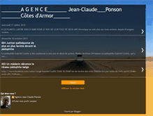 Tablet Screenshot of agencejeanclaudeponson2.blogspot.com