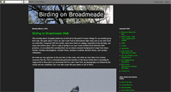 Desktop Screenshot of birdingonbroadmeade.blogspot.com