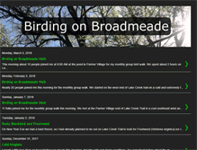 Tablet Screenshot of birdingonbroadmeade.blogspot.com