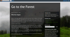 Desktop Screenshot of gototheforest.blogspot.com