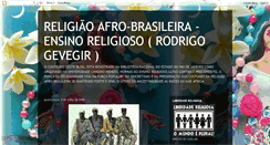 Desktop Screenshot of afrobrasileirareligioso.blogspot.com