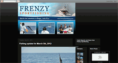 Desktop Screenshot of frenzysportfishing.blogspot.com