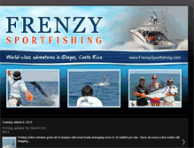 Tablet Screenshot of frenzysportfishing.blogspot.com