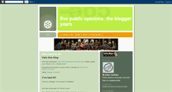 Desktop Screenshot of fivepublicopinions.blogspot.com