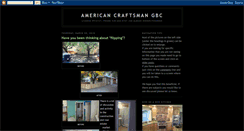 Desktop Screenshot of americancraftsman.blogspot.com