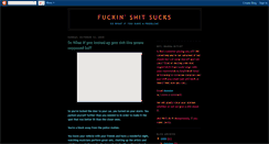 Desktop Screenshot of fuckinshitsucks.blogspot.com