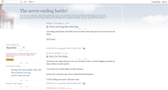 Desktop Screenshot of neverendingbattle.blogspot.com