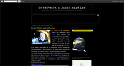 Desktop Screenshot of entrevistajaimemaussan.blogspot.com