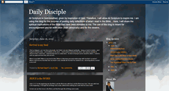 Desktop Screenshot of dailydisciple777.blogspot.com