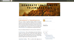 Desktop Screenshot of generate-leads-with-telemarketing.blogspot.com