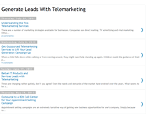 Tablet Screenshot of generate-leads-with-telemarketing.blogspot.com