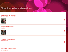 Tablet Screenshot of didacticaenlasmatematicas.blogspot.com