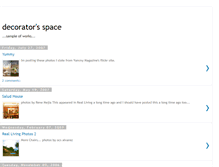 Tablet Screenshot of decorspaces.blogspot.com