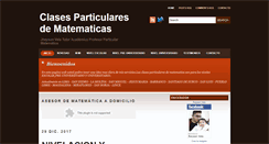 Desktop Screenshot of clasesparticularesmatematica.blogspot.com