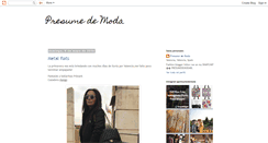 Desktop Screenshot of presumedemoda.blogspot.com