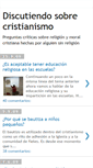 Mobile Screenshot of discutiendosobrecristianismo.blogspot.com