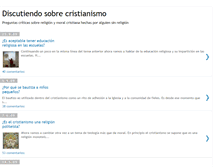 Tablet Screenshot of discutiendosobrecristianismo.blogspot.com