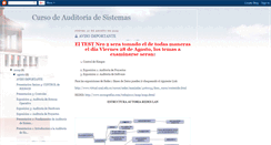 Desktop Screenshot of cursoauditoriadesistemas.blogspot.com