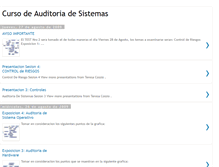 Tablet Screenshot of cursoauditoriadesistemas.blogspot.com