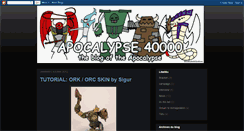 Desktop Screenshot of apocalypse40000.blogspot.com