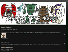 Tablet Screenshot of apocalypse40000.blogspot.com