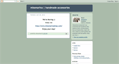 Desktop Screenshot of missmarinaaccessories.blogspot.com