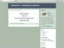 Tablet Screenshot of missmarinaaccessories.blogspot.com