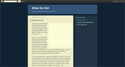 Desktop Screenshot of missesslut.blogspot.com