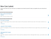 Tablet Screenshot of new-cars-latest.blogspot.com