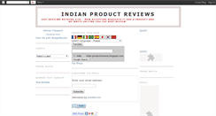 Desktop Screenshot of india-productreviews.blogspot.com