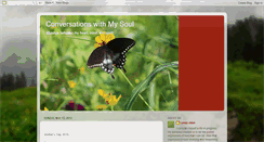 Desktop Screenshot of conversationswithmysoul.blogspot.com