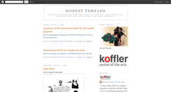 Desktop Screenshot of honestthreads.blogspot.com