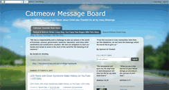 Desktop Screenshot of catmeowmessageboard.blogspot.com