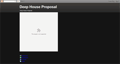 Desktop Screenshot of deephouseproposal.blogspot.com