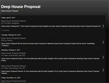 Tablet Screenshot of deephouseproposal.blogspot.com