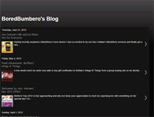 Tablet Screenshot of boredbumbero.blogspot.com