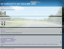 Tablet Screenshot of miconceptodeeducar.blogspot.com