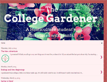 Tablet Screenshot of collegegardener.blogspot.com