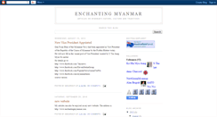Desktop Screenshot of enchantingmyanmar.blogspot.com