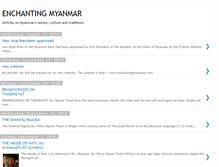 Tablet Screenshot of enchantingmyanmar.blogspot.com