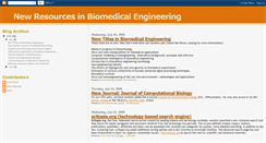 Desktop Screenshot of newresourcesinbiomedicalengineering.blogspot.com