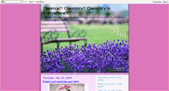 Desktop Screenshot of chemistryinlife.blogspot.com