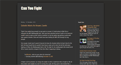 Desktop Screenshot of canyoufight.blogspot.com