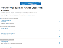 Tablet Screenshot of nataliegreen.blogspot.com