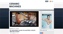 Desktop Screenshot of ceramicmachines.blogspot.com