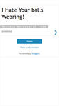 Mobile Screenshot of ihateyourballswebring.blogspot.com